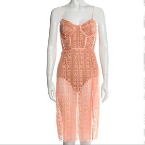 🍋For Love & Lemons Sheath Dress w/ Bodysuit